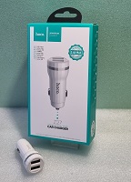 Автомобильное зарядное устройство HOCO Z27 Staunch 2 выхода USB по 2.4А (OR)