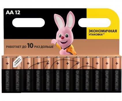 Комплект батареек Duracell AA (пальчиковые) LR6 12 шт