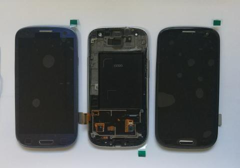 Дисплей Samsung Galaxy S3/GT i9300 с сенсором черный (Amoled)