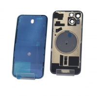 Задняя крышка iPhone 15 синяя (PREMIUM)