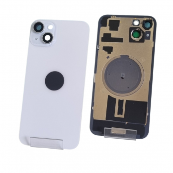 Задняя крышка iPhone 15 Plus синяя (PREMIUM)