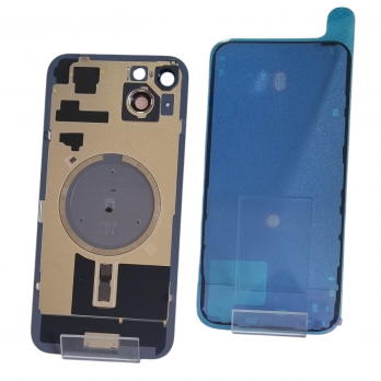 Задняя крышка iPhone 15 Plus желтая (PREMIUM)