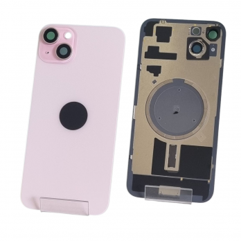 Задняя крышка iPhone 15 Plus розовая (PREMIUM)