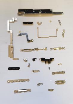 Внутренние корпусные части для iPhone X (набор металлических пластин)