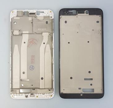 Рамка дисплея (средняя часть корпуса) Xiaomi Redmi 4x, серебро