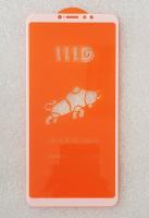 Защитное стекло 5d для Xiaomi Mi Max 3 белое