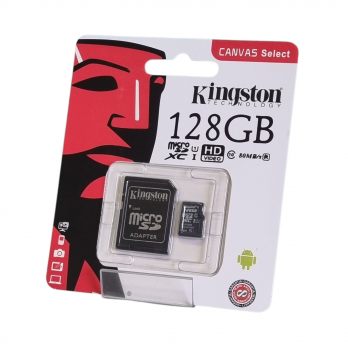 Карта памяти Micro SD SDC 10/128 Kingston 128 GB, 10 класс