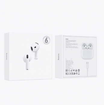 Беcпроводные наушники Bluetooth (вакуумные) Hoco EW84 белые (OR)