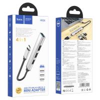 Хаб на 4 порта Type-C на 1 USB 3.0 + 3 USB 2.0