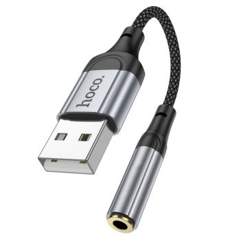 Аудиоадаптер Hoco LS36 USB A на 3.5 мм