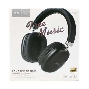 Беcпроводные наушники Bluetooth (накладные) Hoco W35 черные (OR)