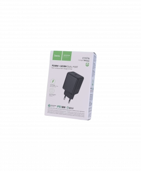 Сетевое зарядное устройство 1 USB + 1 Type-C PD30W HOCO C157A (OR)