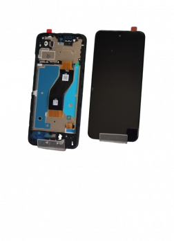 Дисплей Tecno Spark Go 2 (KM4) модуль в черной рамке (In-Cell)