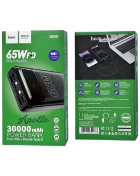 Мобильный блок питания Пауэрбанк Hoco DB81 30000 mAh 4 выхода USB-A + 2 выхода USB-C