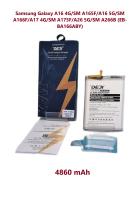 Аккумулятор DEJI для Samsung Galaxy A16 4G (A165F)/A16 5G (A166B)/A17 4G (A175F)/A26 5G (A266B) (EB-BA166ABY) Premium - 4860mAh