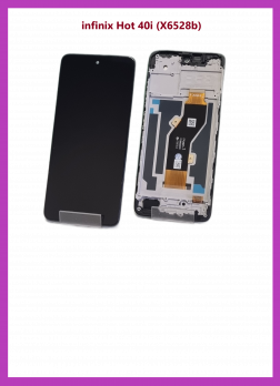 Дисплей для Infinix Hot 40i (X6528B) в сборе с рамкой (OR in-Cell)
