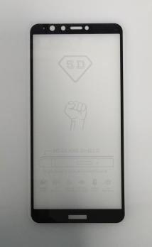 Защитное стекло 5d для Huawei Y9 2018, FLA LX1, черное, 2 шт