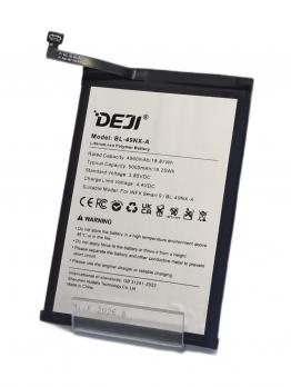 Аккумулятор DEJI BL-49NX-A  для infinix Smart 9/Smart 9 HD/Smart 10 (узкий коннектор) - 5000mAh