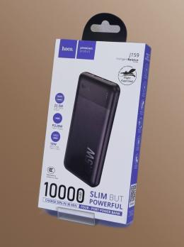 Мобильный блок питания Пауэрбанк Hoco J159 10000 mAh черный 3 выхода USB, USB-A, USB-C