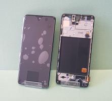 Дисплей Samsung Galaxy A51/SM A515F/DS модуль в черной рамке OR (SP)