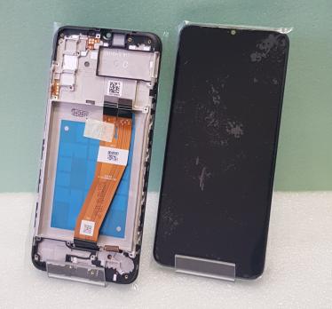 Дисплей с сенсором Samsung Galaxy A02S, SM A025F, оригинал 100% в рамке, черный