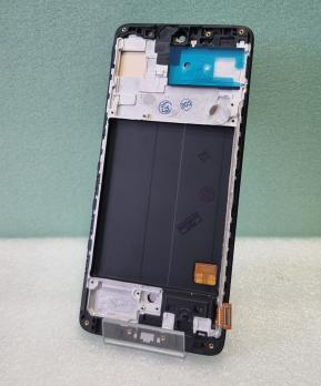 Дисплей Samsung Galaxy A51/SM A515F с сенсором черный в рамке (OLED)