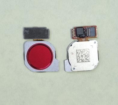 Шлейф Huawei Honor 10 Lite, HRY LX1, Honor 10i, P Smart 2019, POT LX1, со сканером отпечатка пальца красный