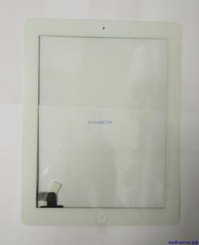 Тачскрин iPad 2 A1395/A1396/A1397 с кнопкой HOME белый (PREMIUM)