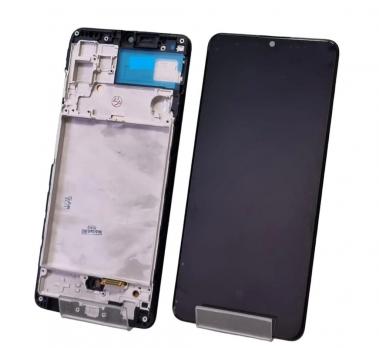 Дисплей Samsung Galaxy M32, SM M325F, с сенсором, черный Oled в рамке