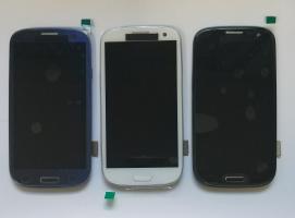 Дисплей Samsung Galaxy S3/GT i9300 с сенсором синий (Amoled)