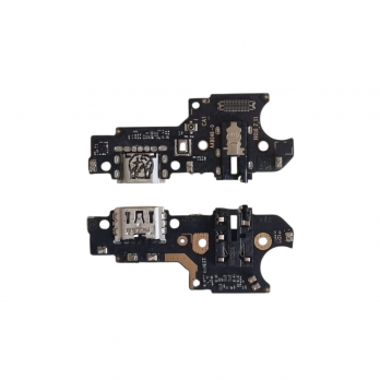 Шлейф для Realme C21Y/C25Y (RMX3263/RMX3269) плата на системный разъем/разъем гарнитуры/микрофон - Премиум