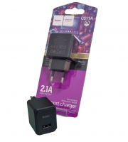 Сетевое зарядное устройство USB-A 5V/2.1A HOCO CS11A черное (OR)