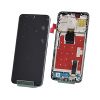 Дисплей Huawei Honor X8A/Honor 90 Lite (CRT-LX1/CRT-NX1/5109APCN) модуль в рамке серебро (OR ref in-Cell)
