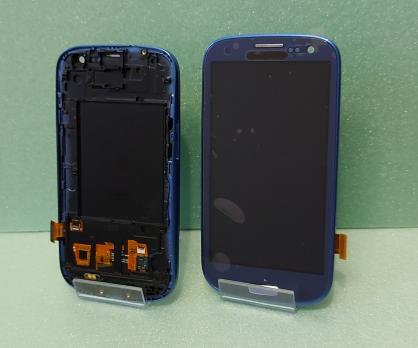 Дисплей Samsung Galaxy S3/GT i9300 с сенсором синий (In-Cell)