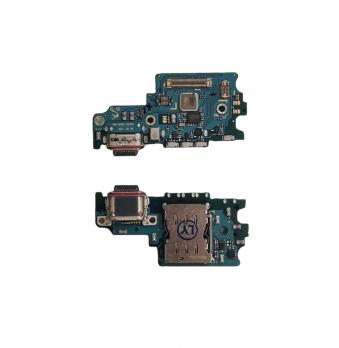 Шлейф для Samsung Galaxy S21 FE (G990B/EU version) плата на системный разъем/разъем SIM/микрофон - Премиум