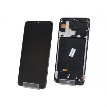Дисплей Samsung Galaxy A70/SM A705FD модуль в черной рамке (In-Cell)