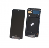 Дисплей Samsung Galaxy A71/SM A715F модуль в черной рамке (In-Cell)